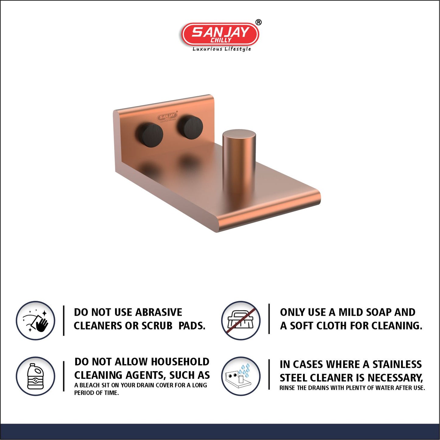 Robe Hook Rose Gold