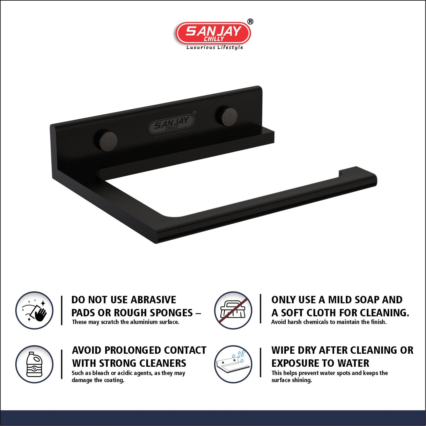 Towel Ring Ultra Black