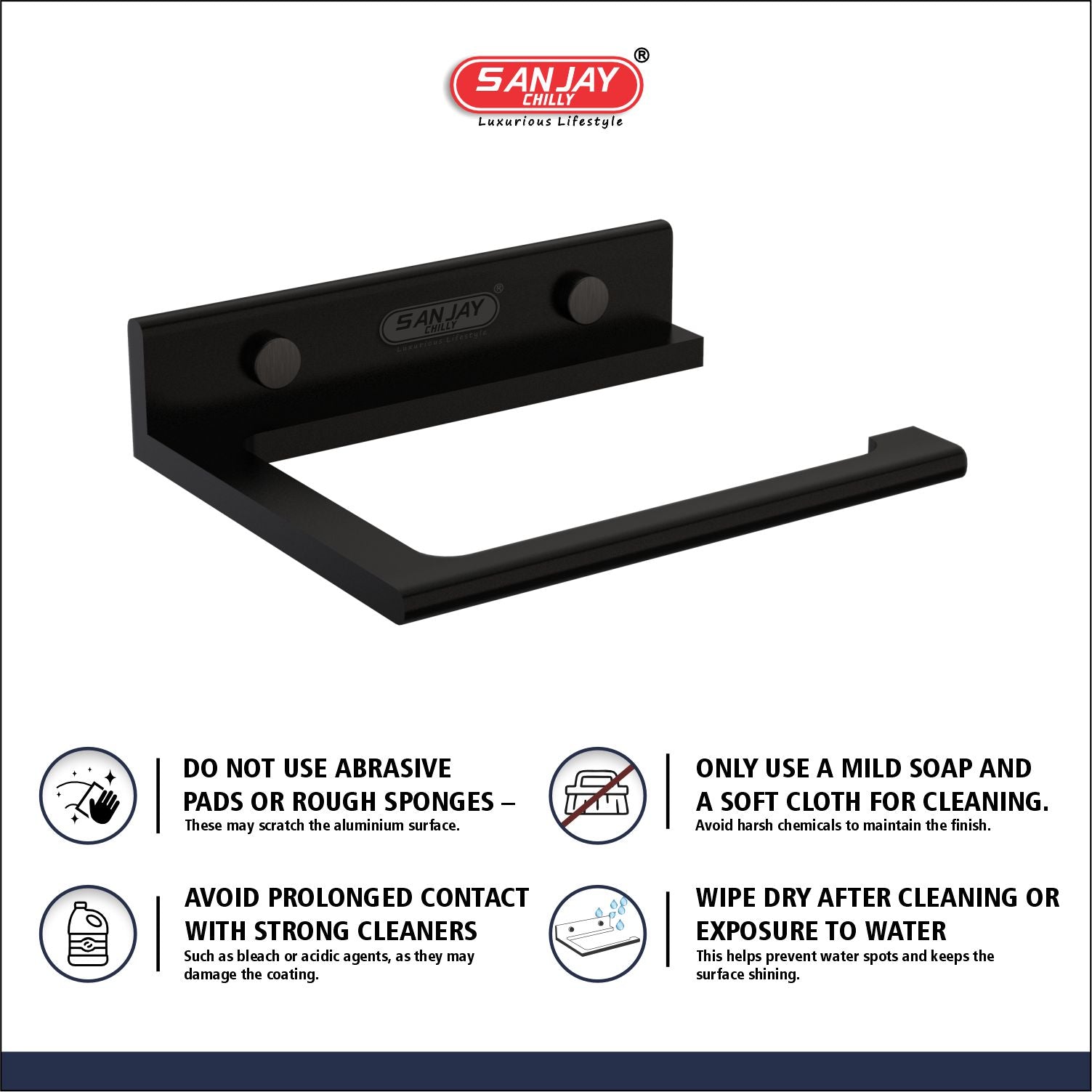 Towel Ring Ultra Black