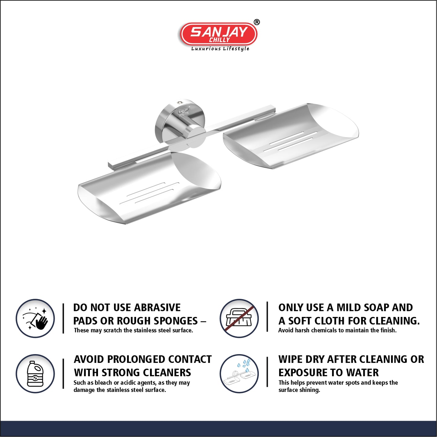 Dual Soap Dish Stello