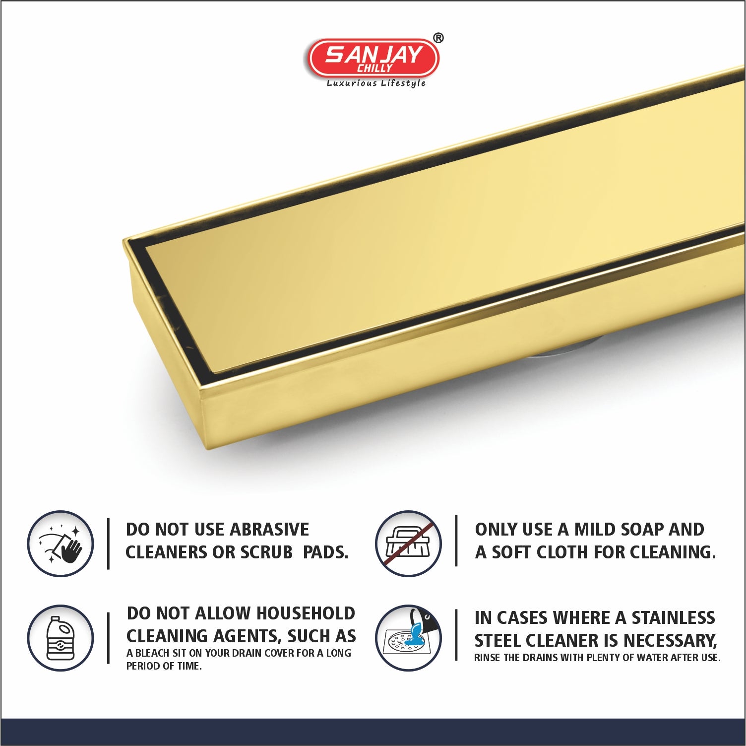 Marble Drainer French Gold