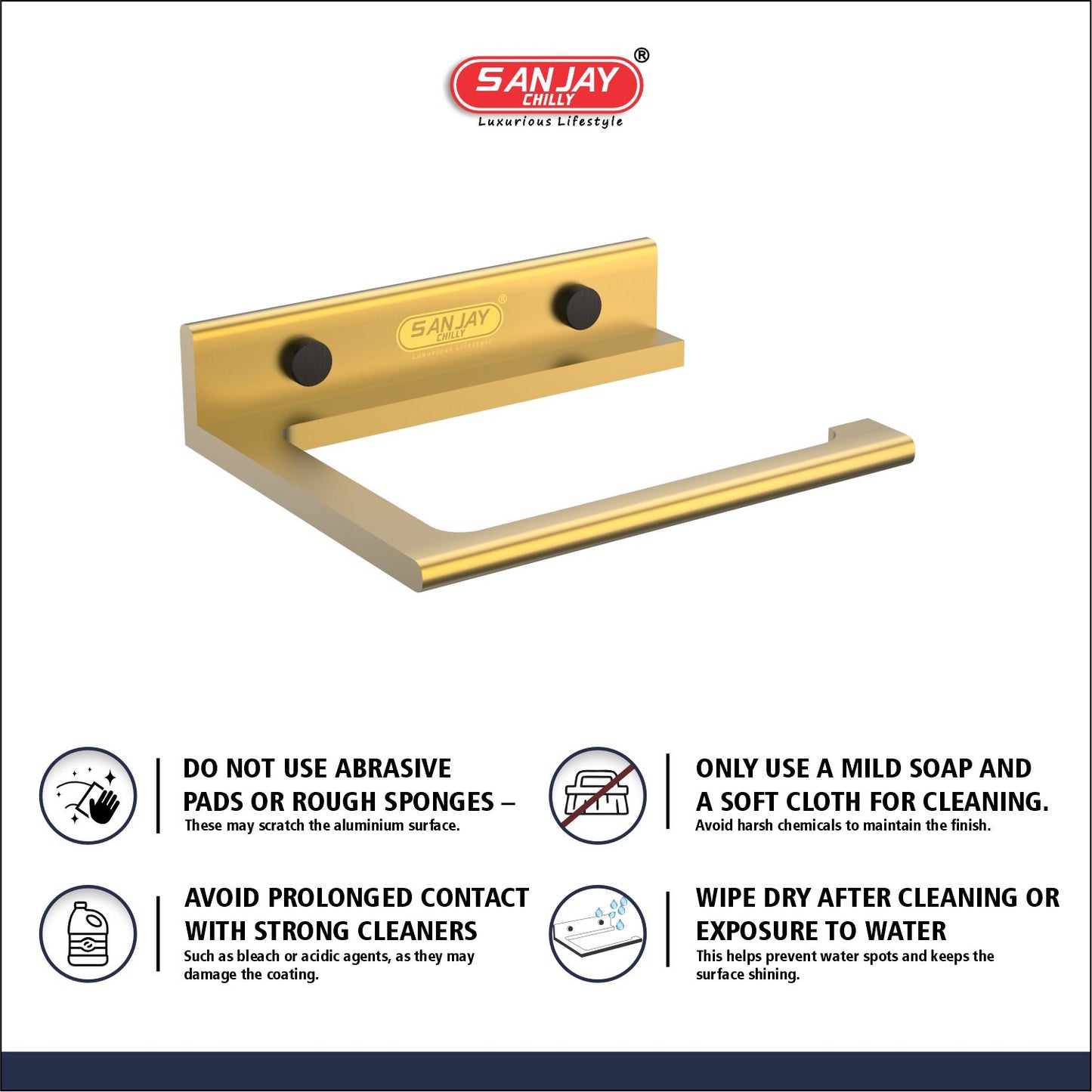 Tissue Holder French Gold