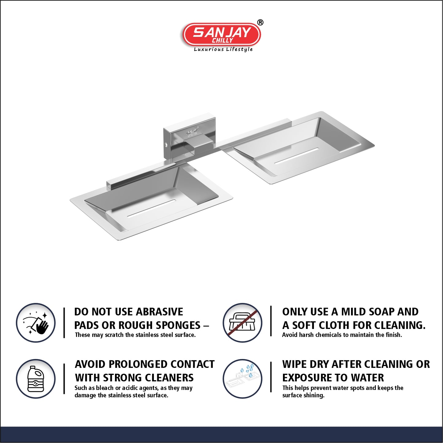 Dual Soap Dish Velora