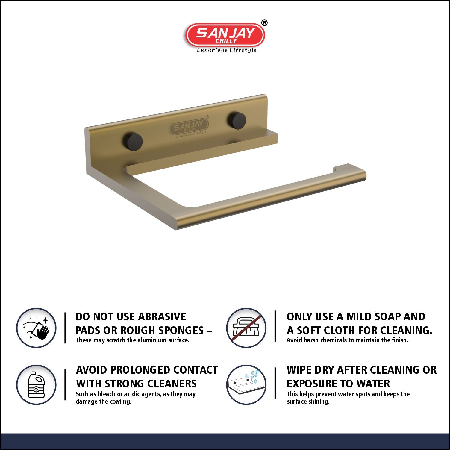 Towel Ring Brushed Bronze
