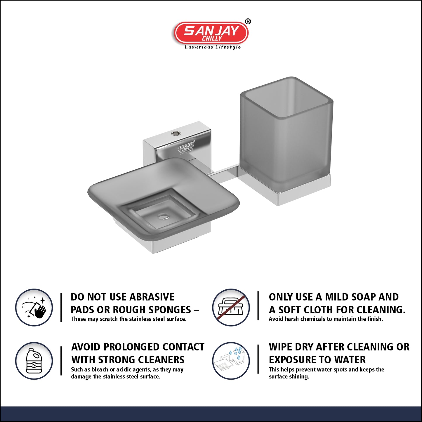 Soap Dish & Tumbler Holder Nexa