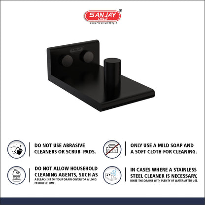 Robe Hook Ultra Black