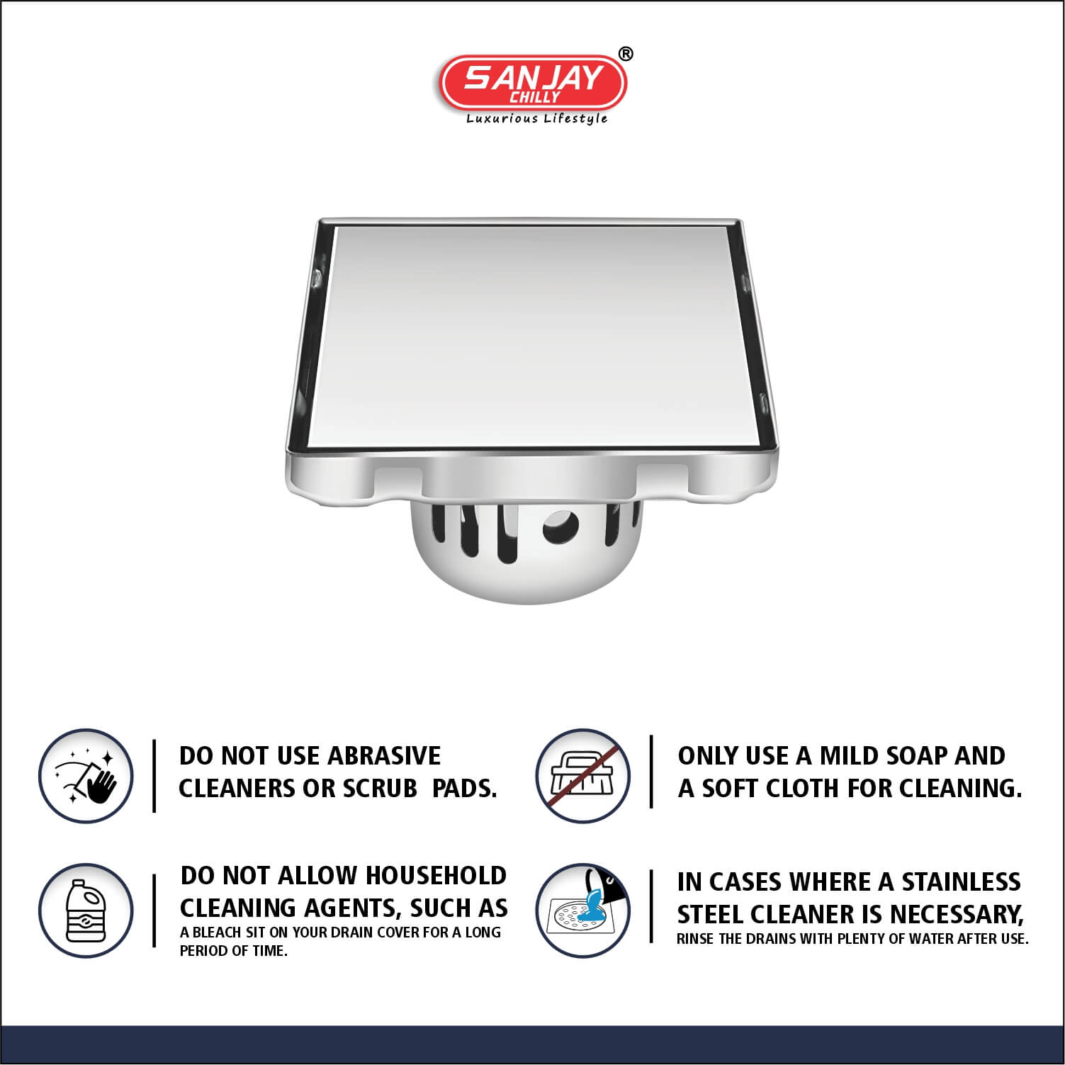 Square Marble Drainer