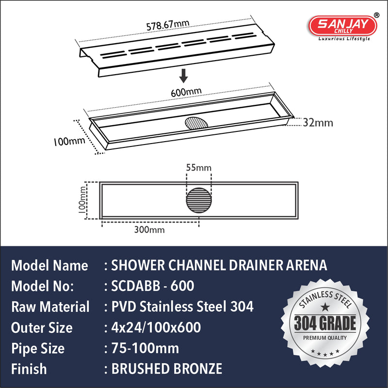 Arena Brushed Bronze