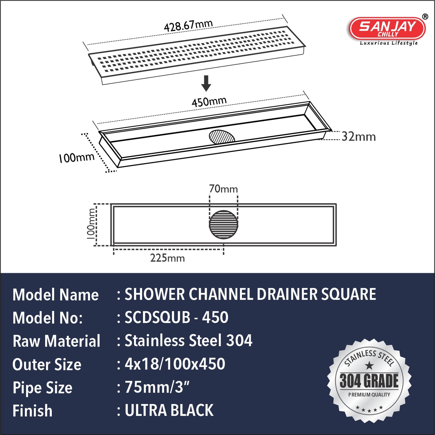 Square Ultra Black