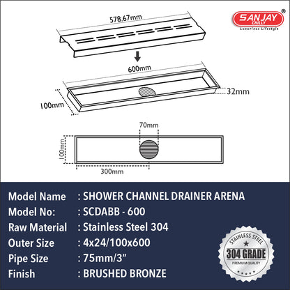Arena Brushed Bronze